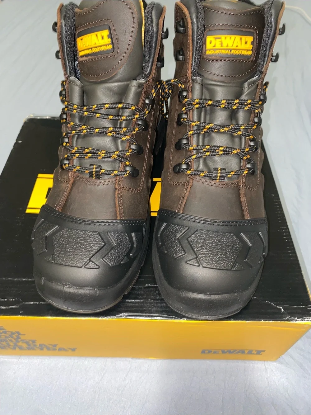 DeWalt Men's Brown & Black Safety Work Boots - Rugged Waterproof Construction